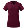 Burgundy - Front - Russell Womens-Ladies Tailored Stretch Polo