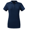 French Navy - Front - Russell Womens-Ladies Tailored Stretch Polo