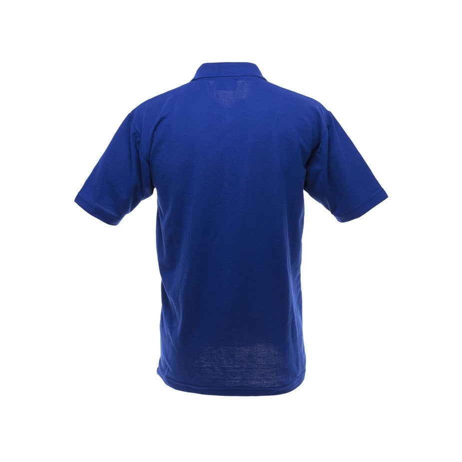 Royal Blue - Back - Ultimate Adults Unisex 50-50 Pique Polo
