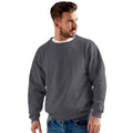 Charcoal - Back - Ultimate Adults Unisex 50-50 Sweatshirt