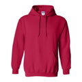 Cherry Red - Front - Gildan Heavy Blend Adult Unisex Hooded Sweatshirt - Hoodie