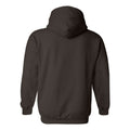Dark Chocolate - Back - Gildan Heavy Blend Adult Unisex Hooded Sweatshirt - Hoodie