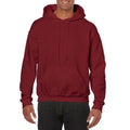 Garnet - Side - Gildan Heavy Blend Adult Unisex Hooded Sweatshirt - Hoodie