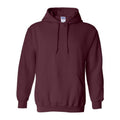 Maroon - Front - Gildan Heavy Blend Adult Unisex Hooded Sweatshirt - Hoodie