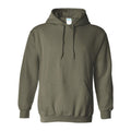 Military Green - Front - Gildan Heavy Blend Adult Unisex Hooded Sweatshirt - Hoodie