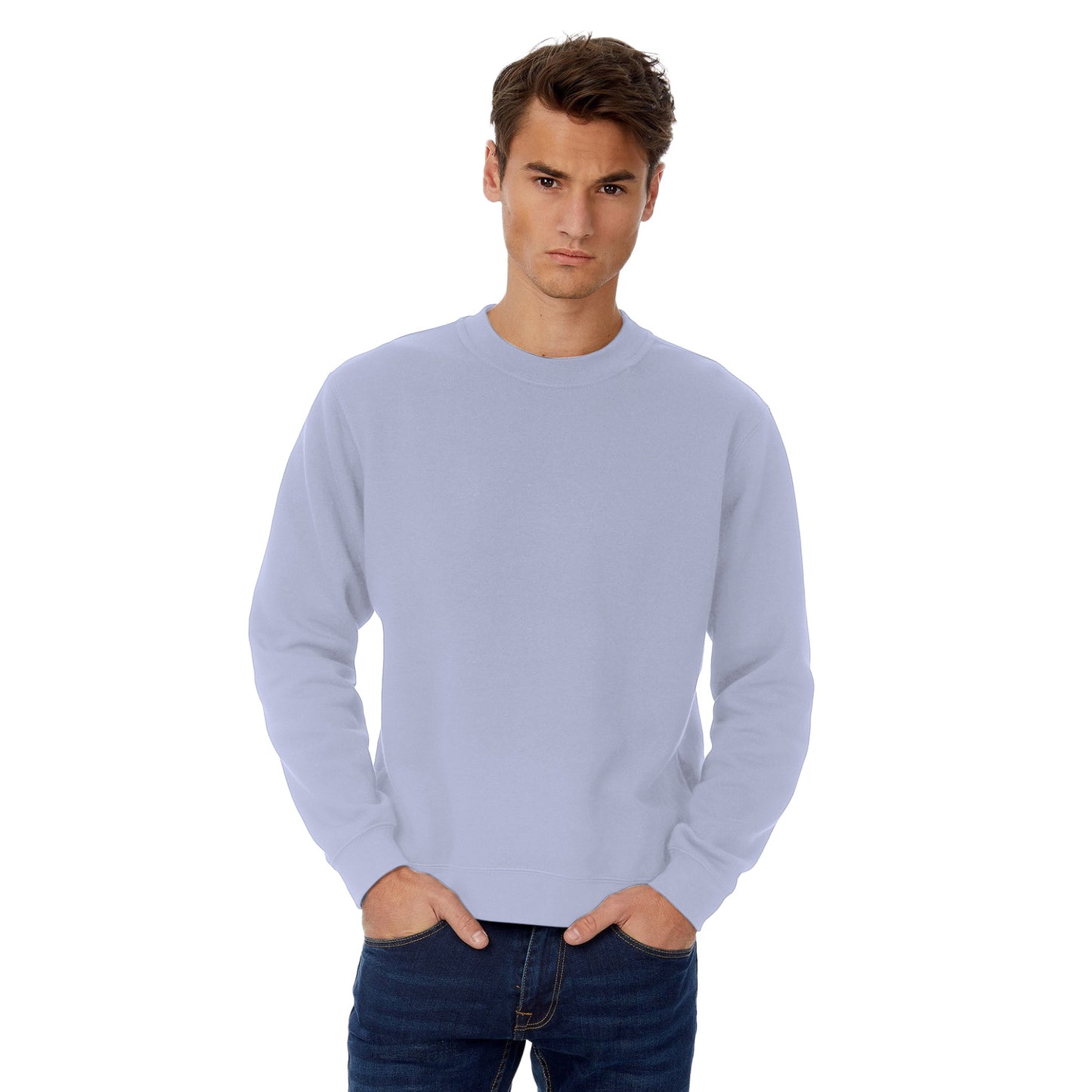 Lavender - Back - B&C Mens Set-in Sweatshirt