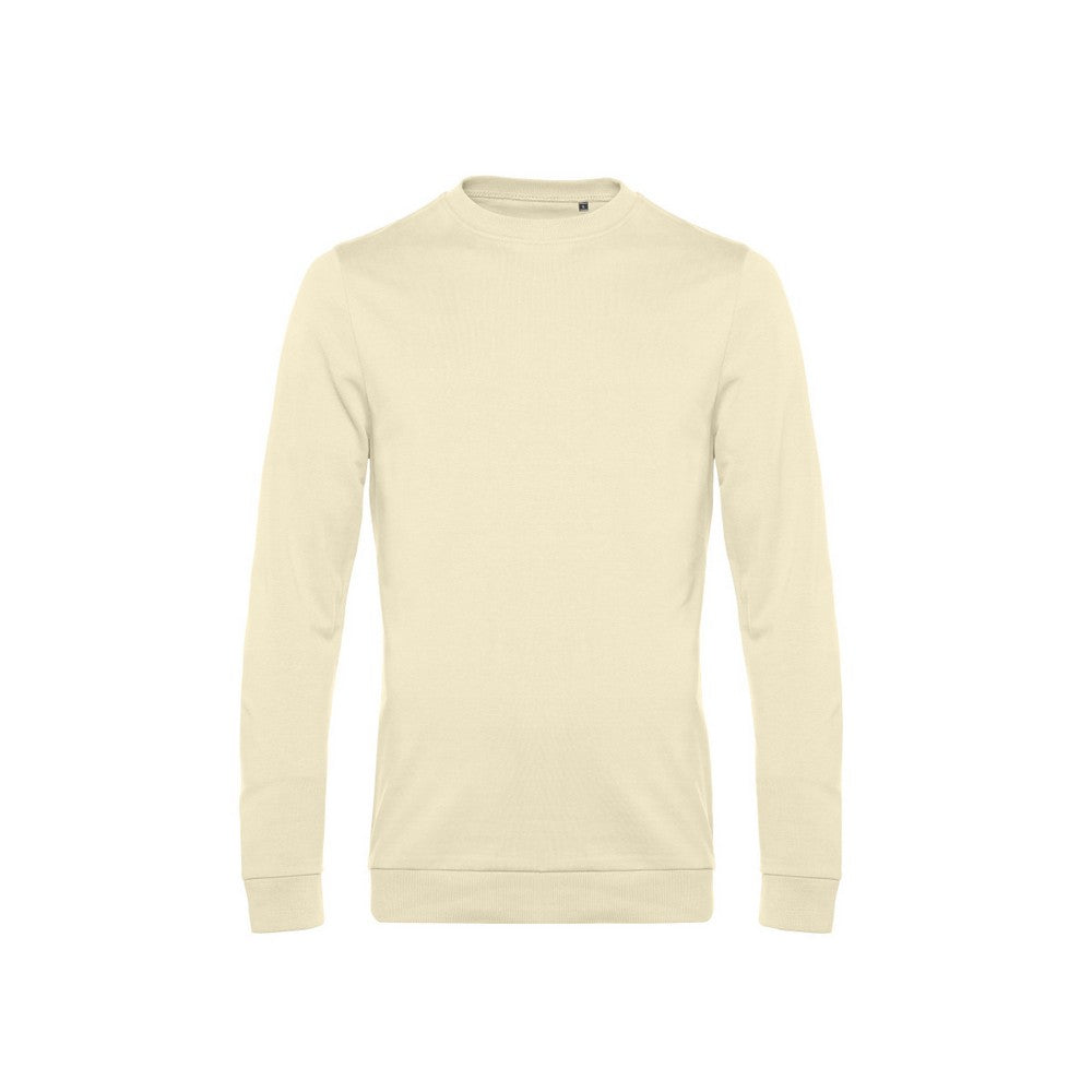Pale Yellow - Front - B&C Mens Set-in Sweatshirt