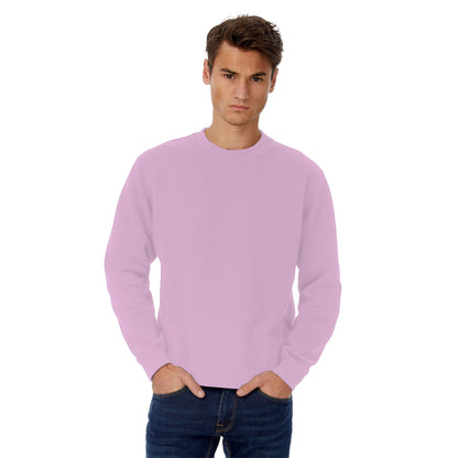 Candy Pink - Back - B&C Mens Set-in Sweatshirt