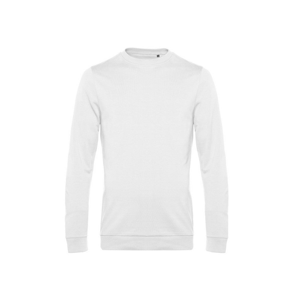 White - Front - B&C Mens Set-in Sweatshirt