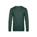 Heather Dark Green - Front - B&C Mens Set In Sweatshirt