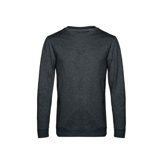 Heather Asphalt - Front - B&C Mens Set-in Sweatshirt