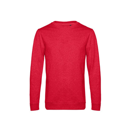 Heather Red - Front - B&C Mens Set-in Sweatshirt