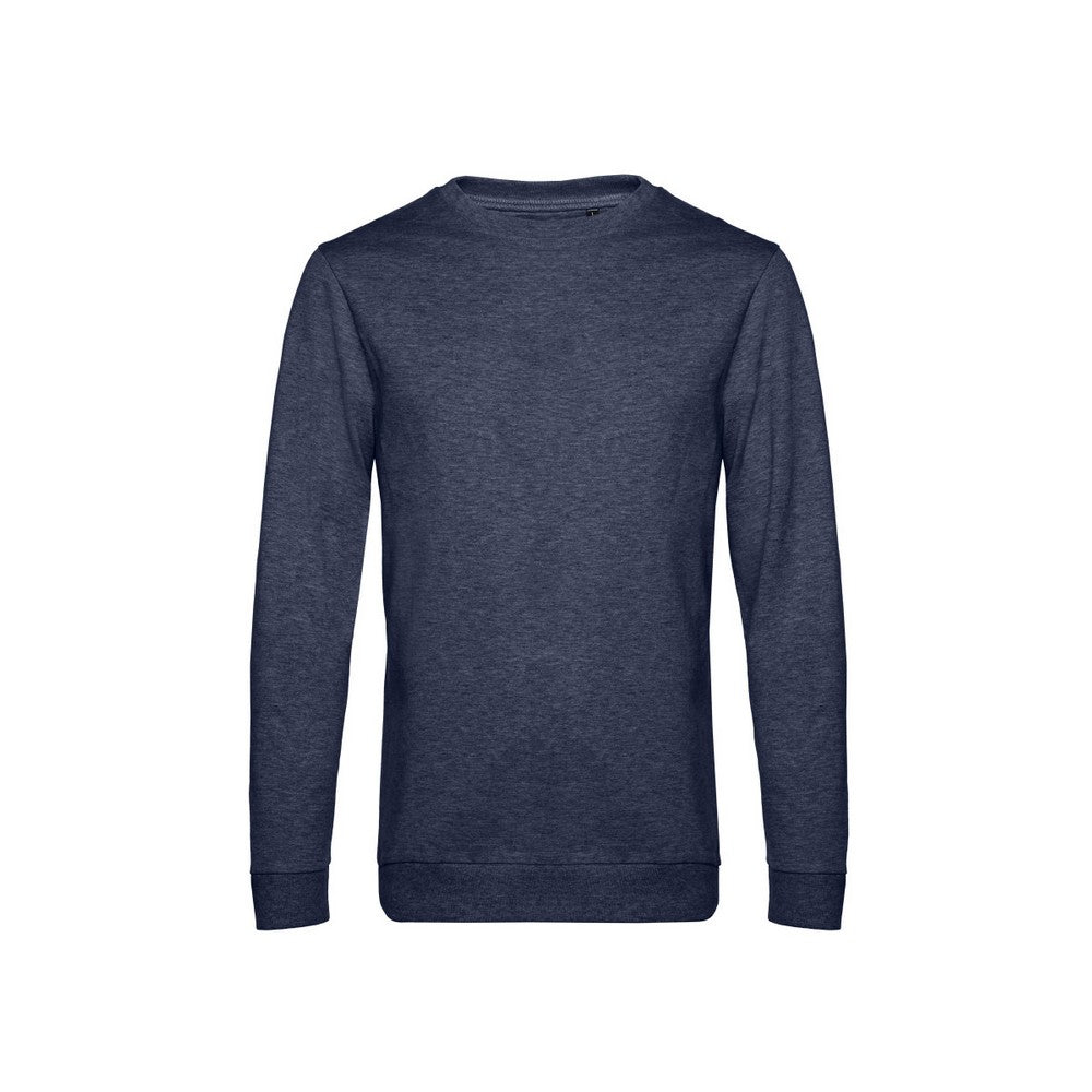 Heather Navy - Front - B&C Mens Set-in Sweatshirt