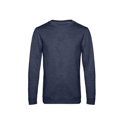 Heather Navy - Front - B&C Mens Set-in Sweatshirt