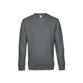 Heather Mid Grey - Front - B&C Mens King Crew Neck Sweater