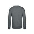 Heather Mid Grey - Back - B&C Mens King Crew Neck Sweater