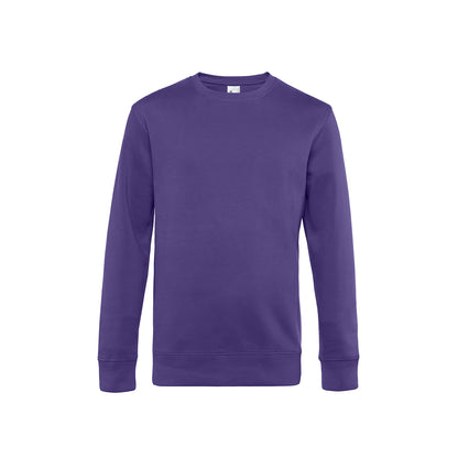 Radiant Purple - Front - B&C Mens King Crew Neck Sweater