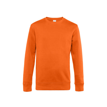 Pure Orange - Front - B&C Mens King Crew Neck Sweater