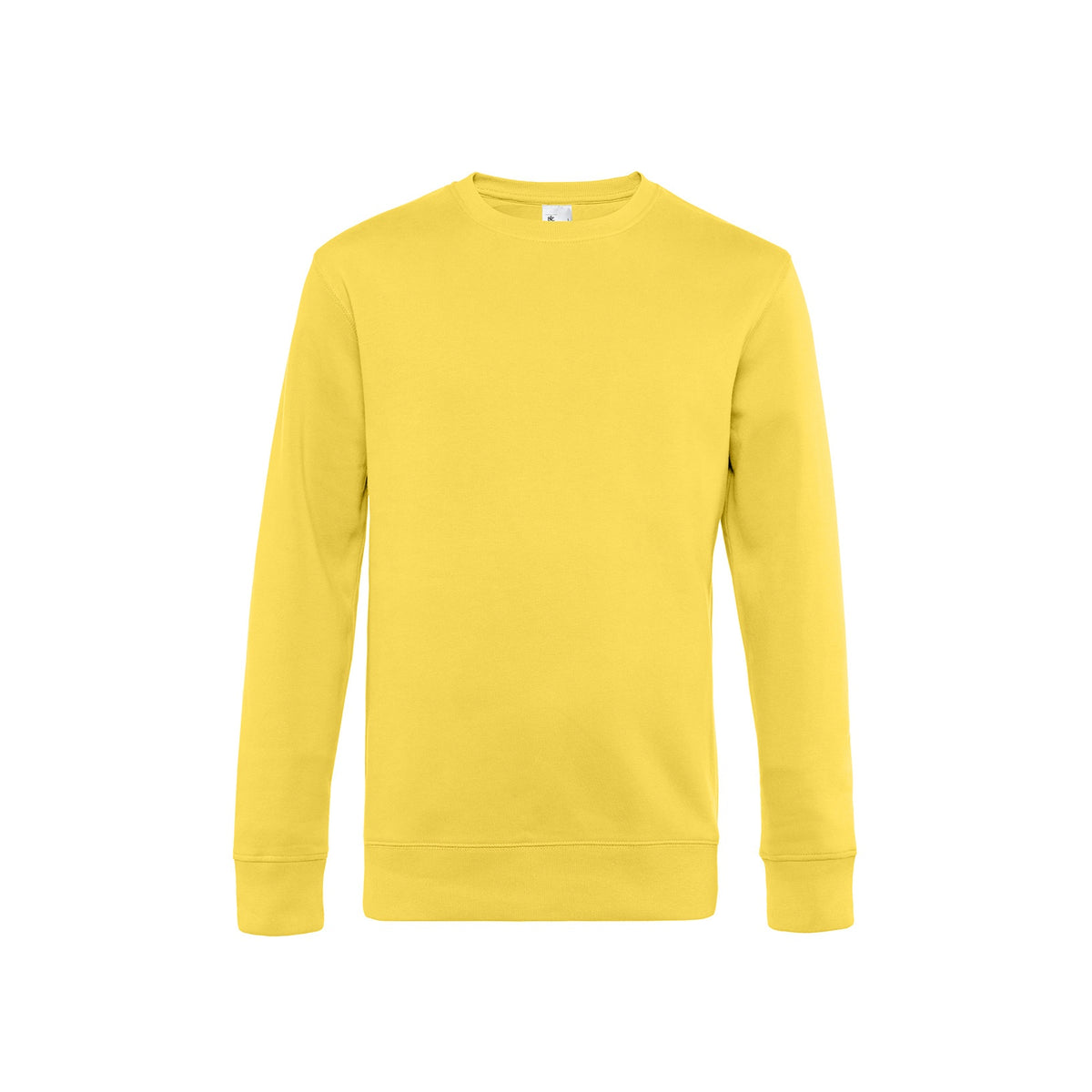 Yellow Fizz - Front - B&C Mens King Crew Neck Sweater