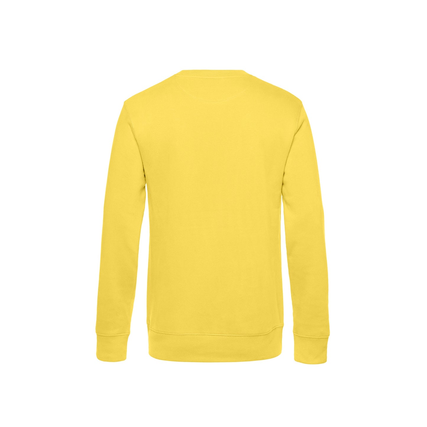 Yellow Fizz - Back - B&C Mens King Crew Neck Sweater