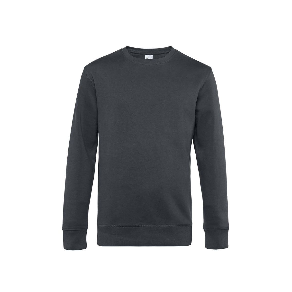 Asphalt - Front - B&C Mens King Crew Neck Sweater