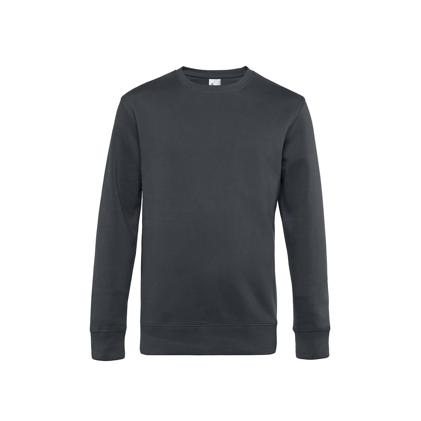 Asphalt - Front - B&C Mens King Crew Neck Sweater