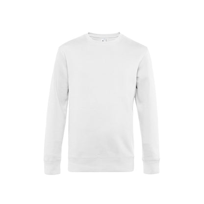 White - Front - B&C Mens King Crew Neck Sweater