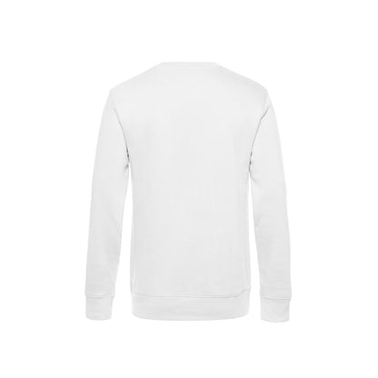 White - Back - B&C Mens King Crew Neck Sweater