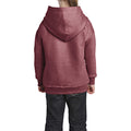 Navy - Side - Gildan Heavy Blend Childrens Unisex Hooded Sweatshirt Top - Hoodie