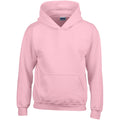Light Pink - Front - Gildan Heavy Blend Childrens Unisex Hooded Sweatshirt Top - Hoodie