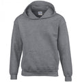 Graphite Heather - Front - Gildan Heavy Blend Childrens Unisex Hooded Sweatshirt Top - Hoodie