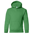 Irish Green - Front - Gildan Heavy Blend Childrens Unisex Hooded Sweatshirt Top - Hoodie