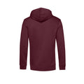 Burgundy - Back - B&C Mens Organic Hooded Sweater