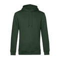 Forest Green - Front - B&C Mens Organic Hooded Sweater
