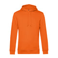Pure Orange - Front - B&C Mens Organic Hooded Sweater