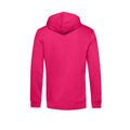 Magenta Pink - Back - B&C Mens Organic Hooded Sweater