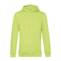 Lime - Front - B&C Mens Organic Hooded Sweater