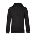 Black Pure - Front - B&C Mens Organic Hooded Sweater