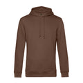 Mocha - Front - B&C Mens Organic Hooded Sweater