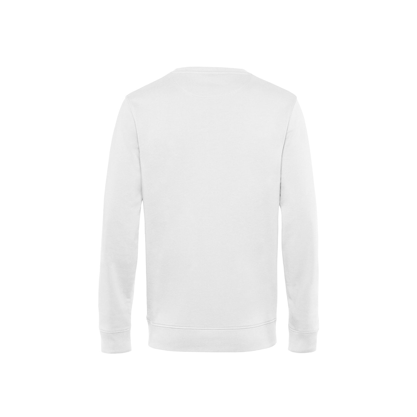 White - Back - B&C Mens Organic Crew Neck Sweat