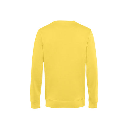 Yellow Fizz - Back - B&C Mens Organic Crew Neck Sweat