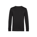 Black Pure - Front - B&C Mens Organic Crew Neck Sweat