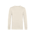 Off White - Front - B&C Mens Organic Crew Neck Sweat