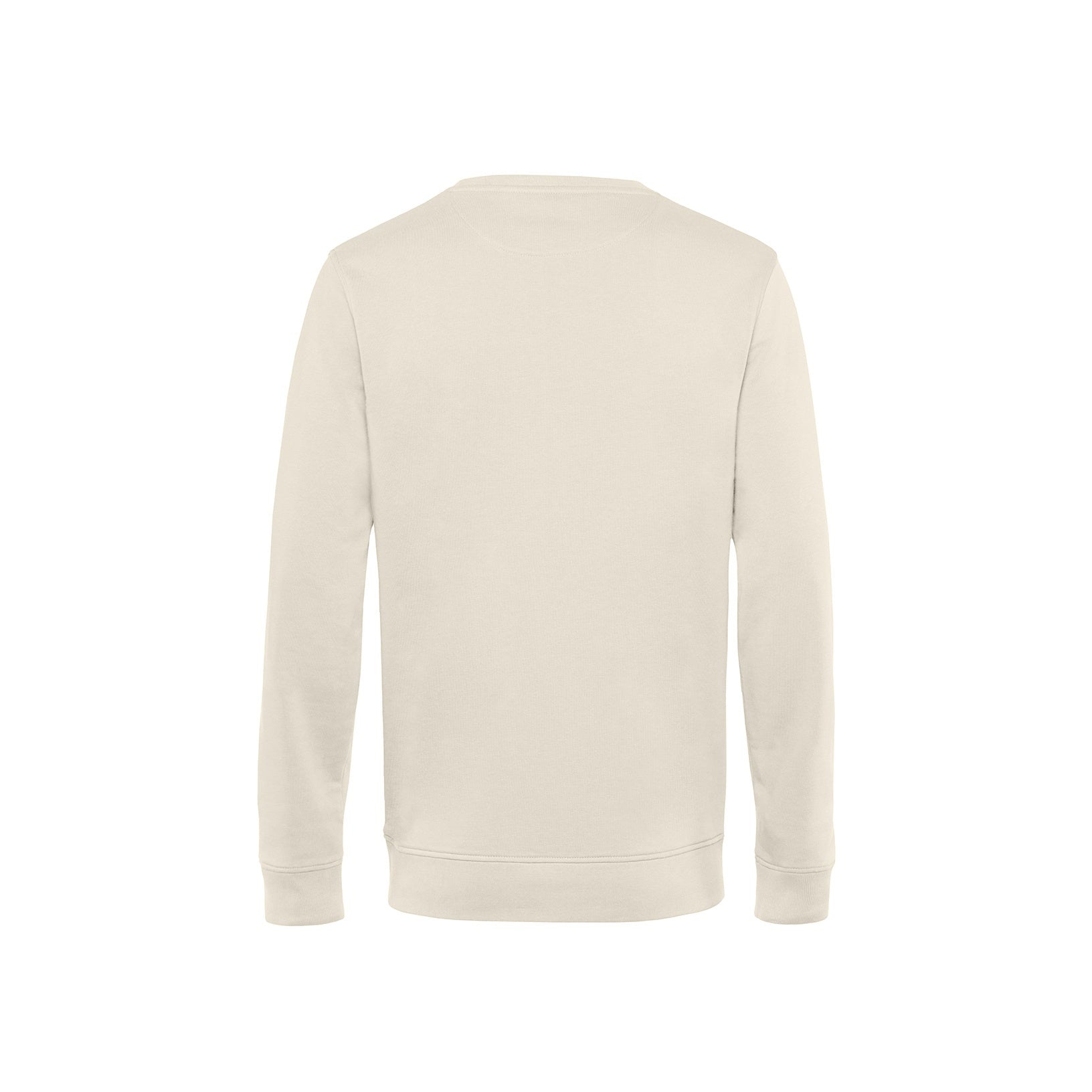 Off White - Side - B&C Mens Organic Crew Neck Sweat