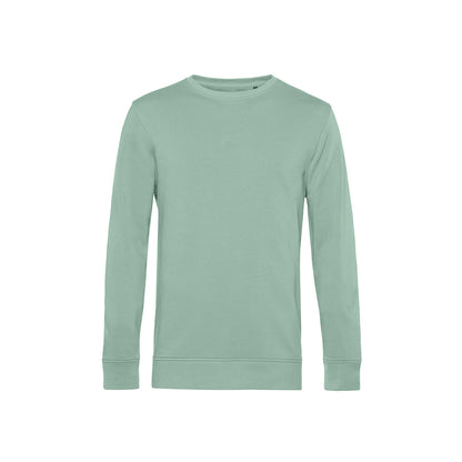 Sage - Front - B&C Mens Organic Crew Neck Sweat