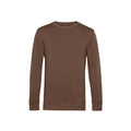 Mocha - Front - B&C Mens Organic Crew Neck Sweat