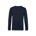 Navy Blue - Front - B&C Mens Organic Crew Neck Sweat