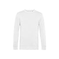 White - Front - B&C Mens Organic Crew Neck Sweat