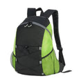 Black-Lime Green - Front - Shugon Adults Unisex Chester Backpack