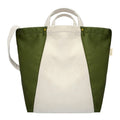 Natural-Olive Green - Front - Jassz Kiyomi Tote Bag